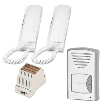 Preview: CLICK - einfache 2 Draht Türsprechanlage für das 2-Familienhaus