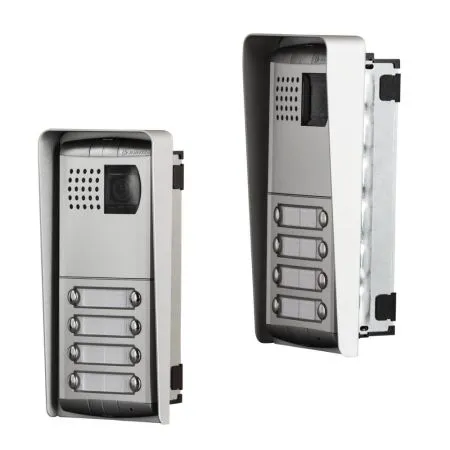 regenschutzdach türsprechanlage profilo mit 2 modulen