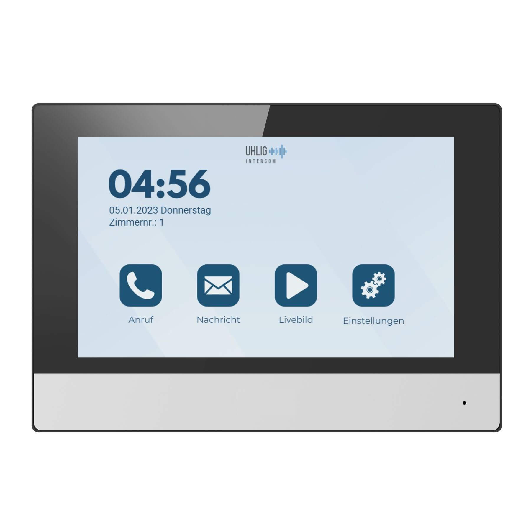 1x Monitor in schwarz