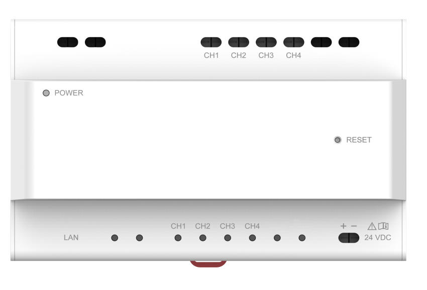 ModuLINE 2Draht HD Video Verteiler für bis zu 4 Geräte (Monitor oder Türstation)
